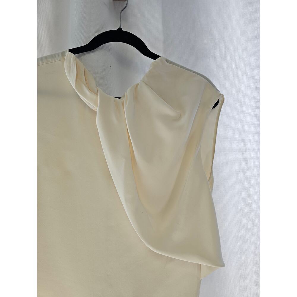 Not For SALE sold !Celine Cream Silk Drape Detail Sleeveless Top - Picture 3 of 7